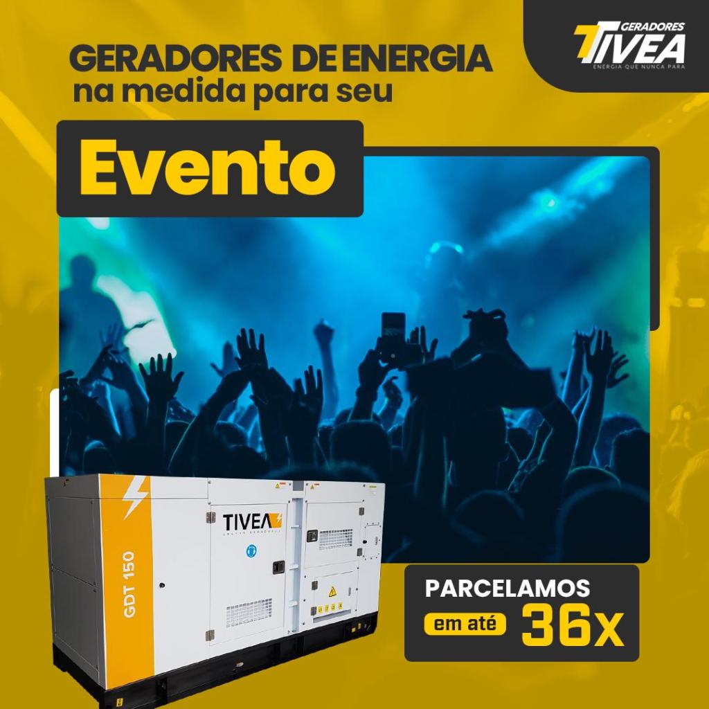 Energia confiável para eventos